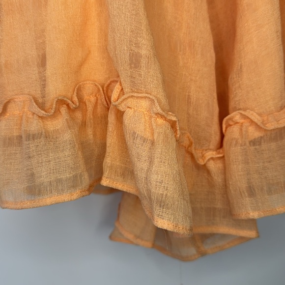 Light orange flowy romper - Picture 3 of 4